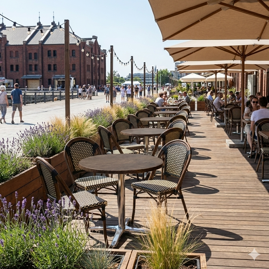 Mörk Ek bordskiva rund