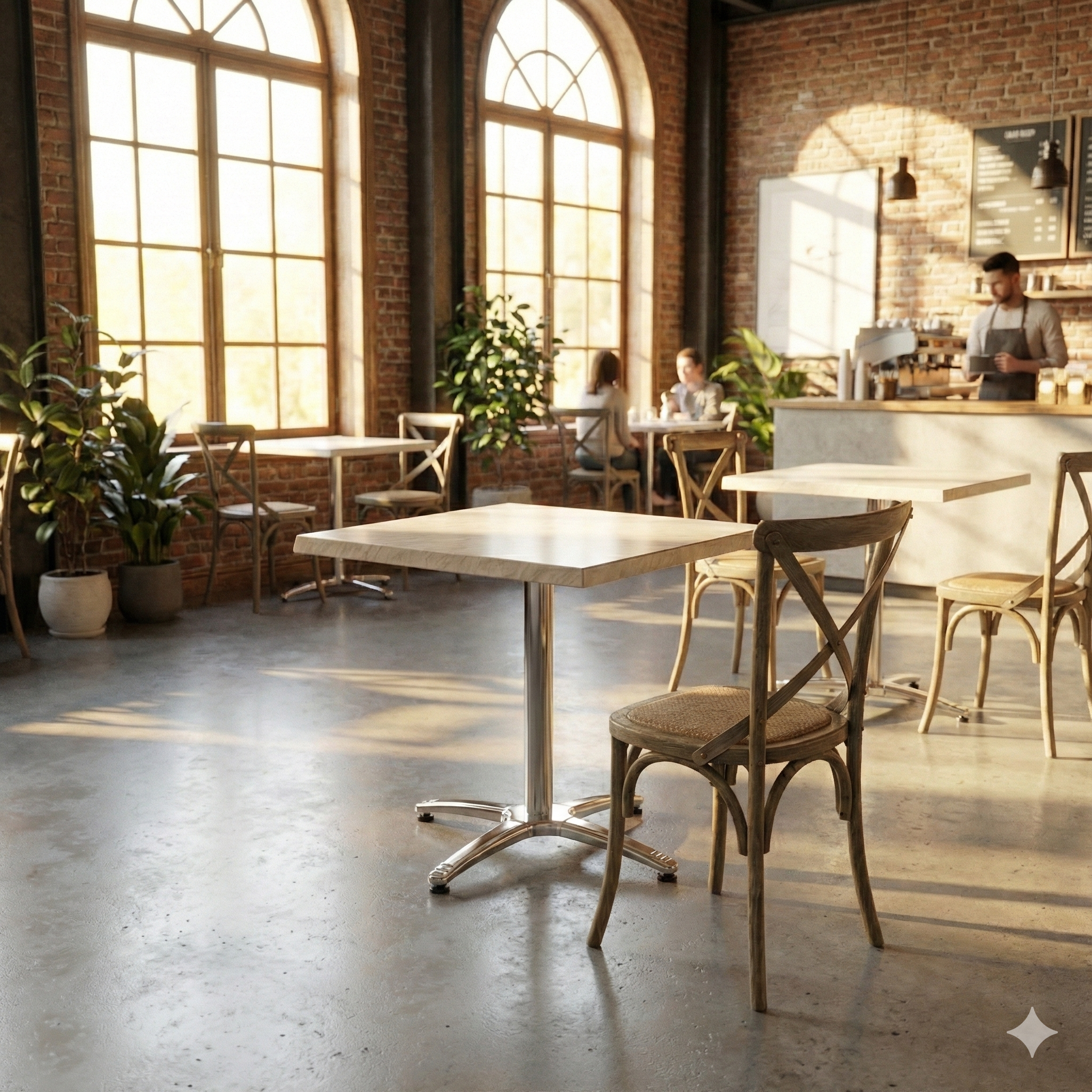 Marmorlook bordskiva fyrkantig