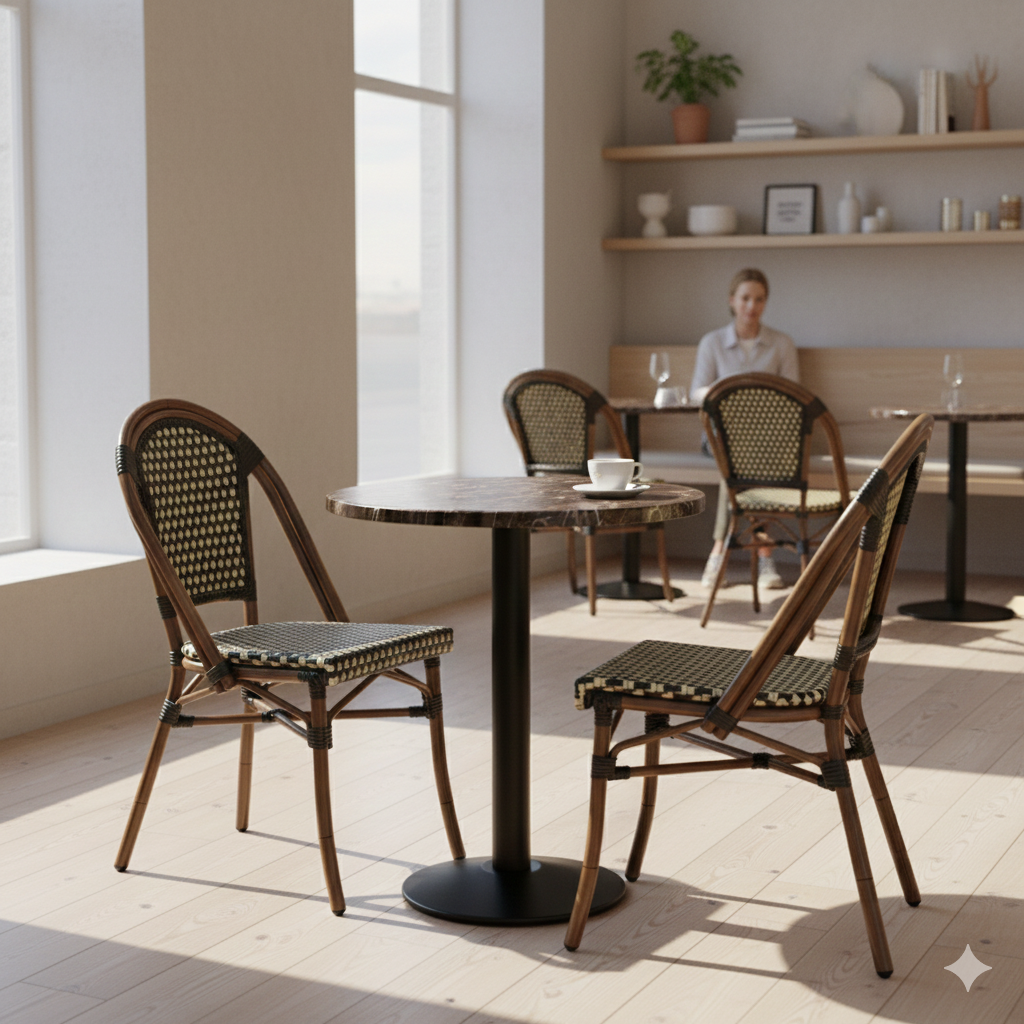 Karacabey marmorlook bordskiva rund