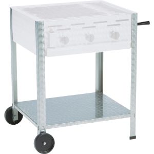 Underrede för gasolgrill med 3 brännare m/hjul