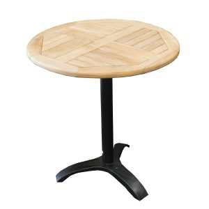 TEAK bordsskiva Rund