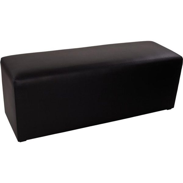 PUF bänk svart 120x38x45cm
