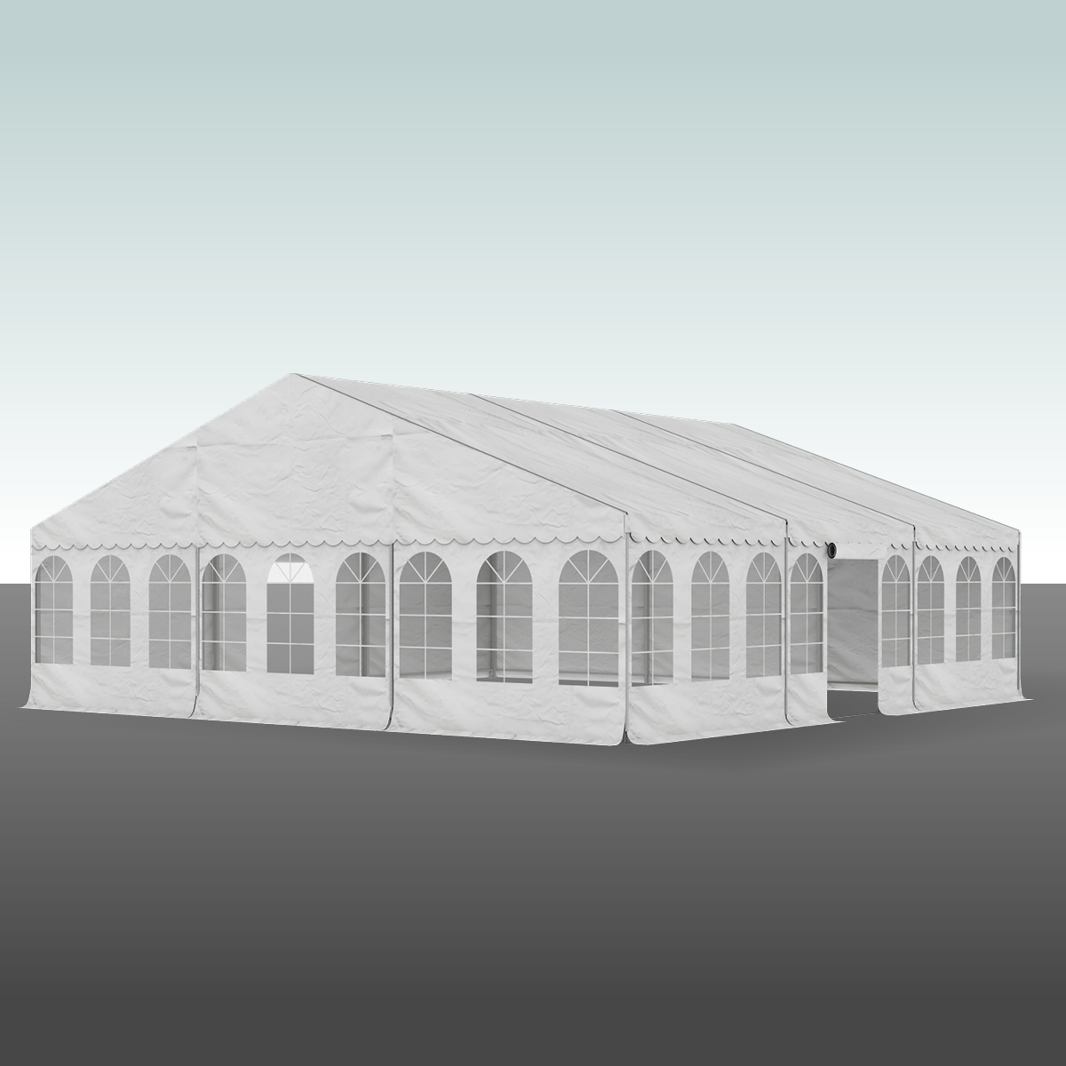 Partytält Komplett 9 x 9 mtr. VIT