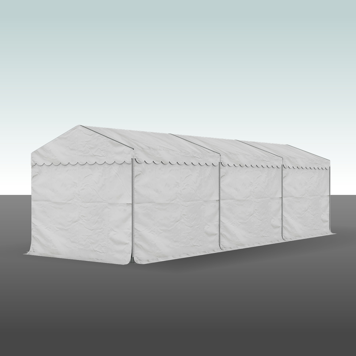 Partytält Komplett 3 x 9 mtr. VIT